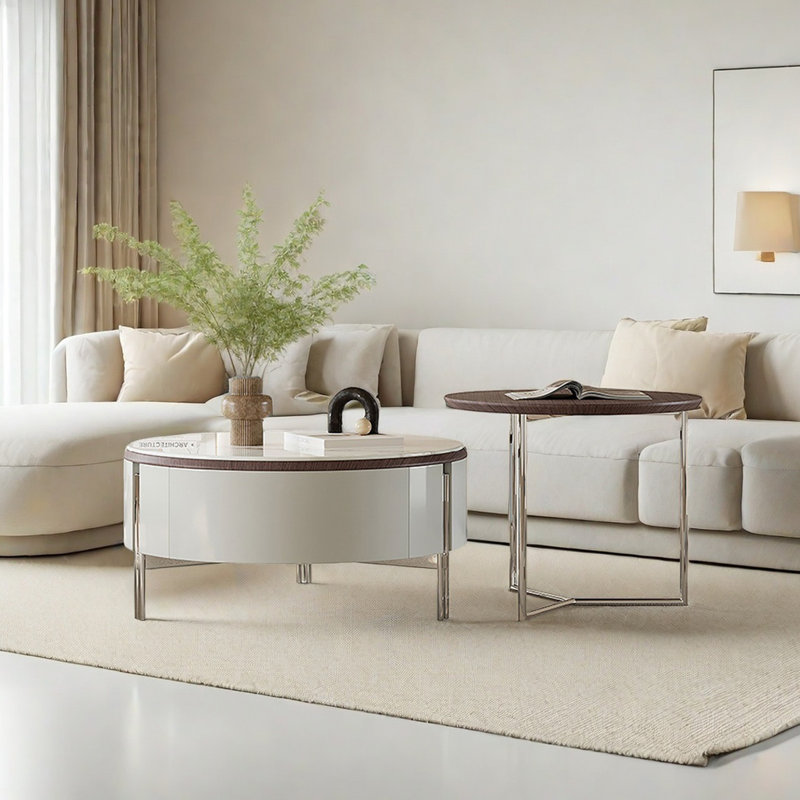 Round Coffee Table Set