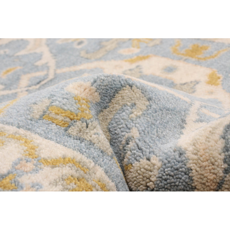 Tapis bleu denim clair 2 pi 7 po x 9 pi 11 po One-of-a-Kind