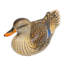 ‘Elegant Mallard Wood Statuette