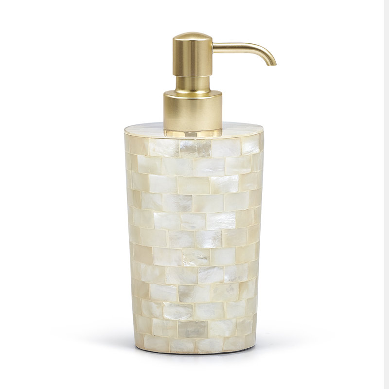 Distributeur de savon White Agate, Laiton mat