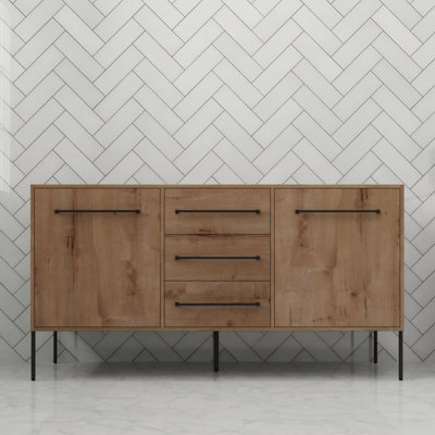 60‘’ Freestanding Bathroom Vanity Base With Shelves And Drawers