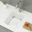  18' L X 16''W Undermount Single Bowl White Granite Composite Kitchen Sink-117542346