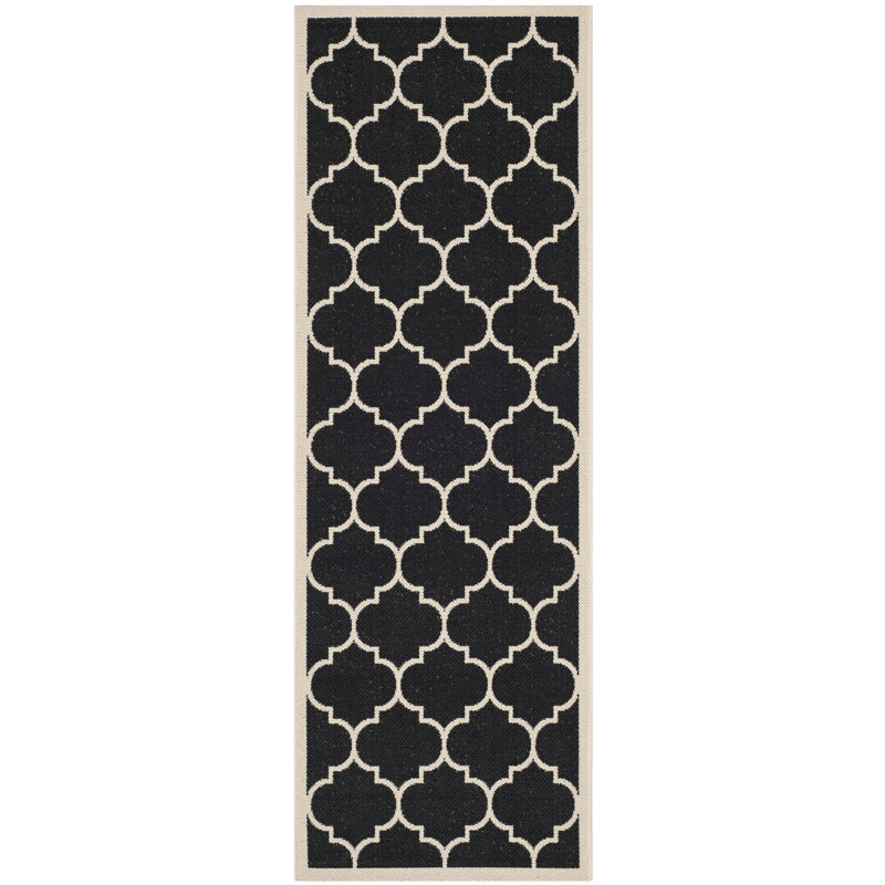Tapis d'intérieur / extérieur à motif géométrique Herefordshire Performance, Tapis de couloir 2 pi 3 po x 14 pi