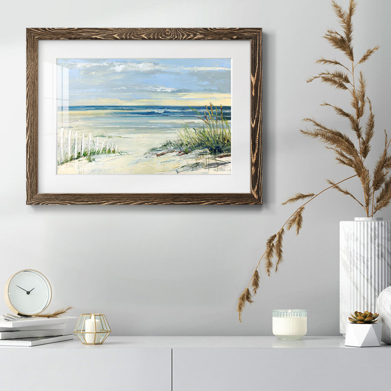 Chemin vers la mer, H 14 po x l 20 po x P 1,5 po, Noyer