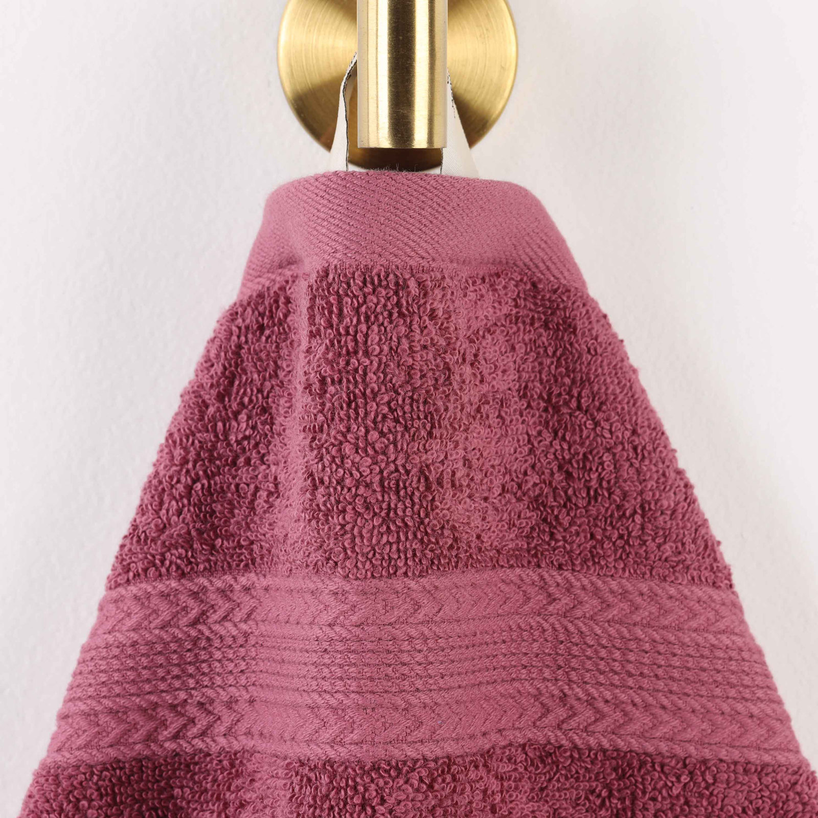 Simba Eco-Friendly Sustainable Cotton Washcloth Towel, Rosewood