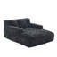 Contemporary Chenille Interior Lazy Sofa Chaise longue Armchair with three pillows-1439670507