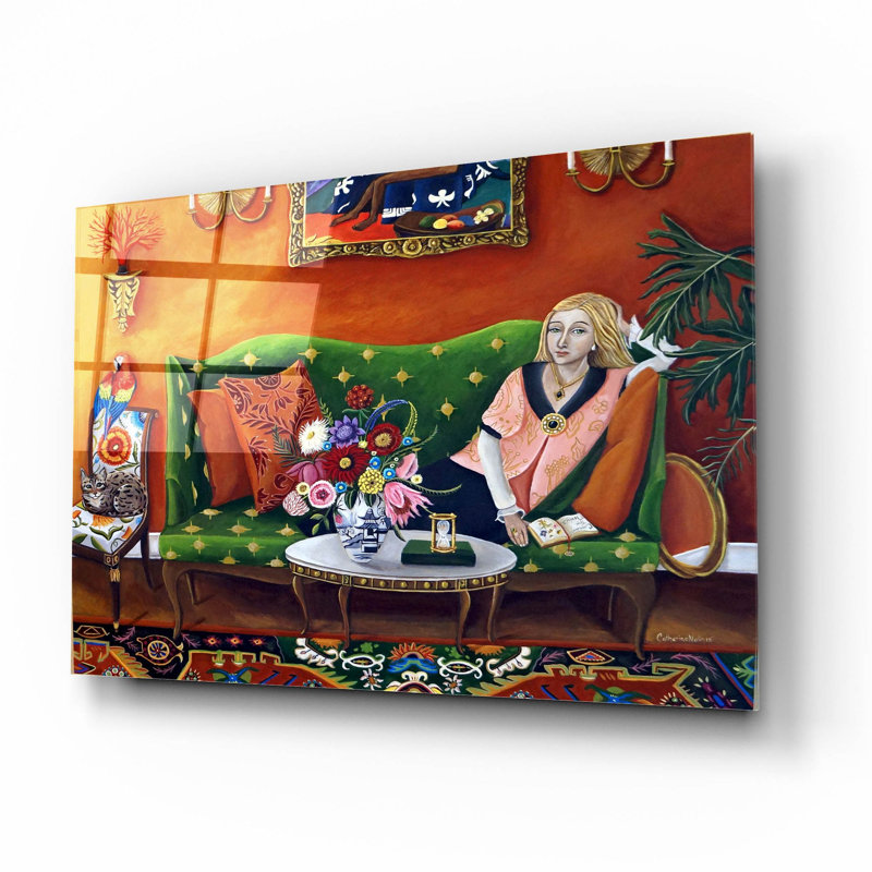 Red Barrel Studio® 'Consider The Flowers Good' By Catherine A Nolin, Acrylic Glass Wall Art, 16"X12"