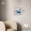 Décoration murale de bureau Azure Tide Shadowbox par Art Remedy, cadre blond, 13 x 13-435047915-435047913