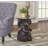 Fateh Glass Top End Table