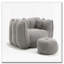 Fauteuil à billes avec repose-pieds en chenille-1663774135