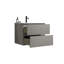 Meuble-lavabo mural 24 po avec lavabo en céramique avec un trou de robinet, grand meuble-lavabo flottant avec 2 tiroirs-1515488152