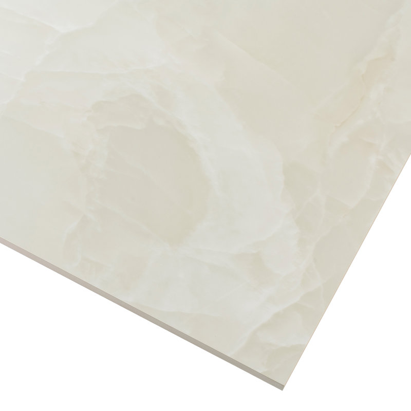 Carreau de porcelaine singulier l 24 po x L 48 po Splendor, Blanc