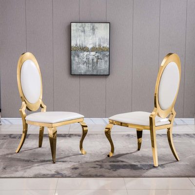 Upholstered Metal Side Chair