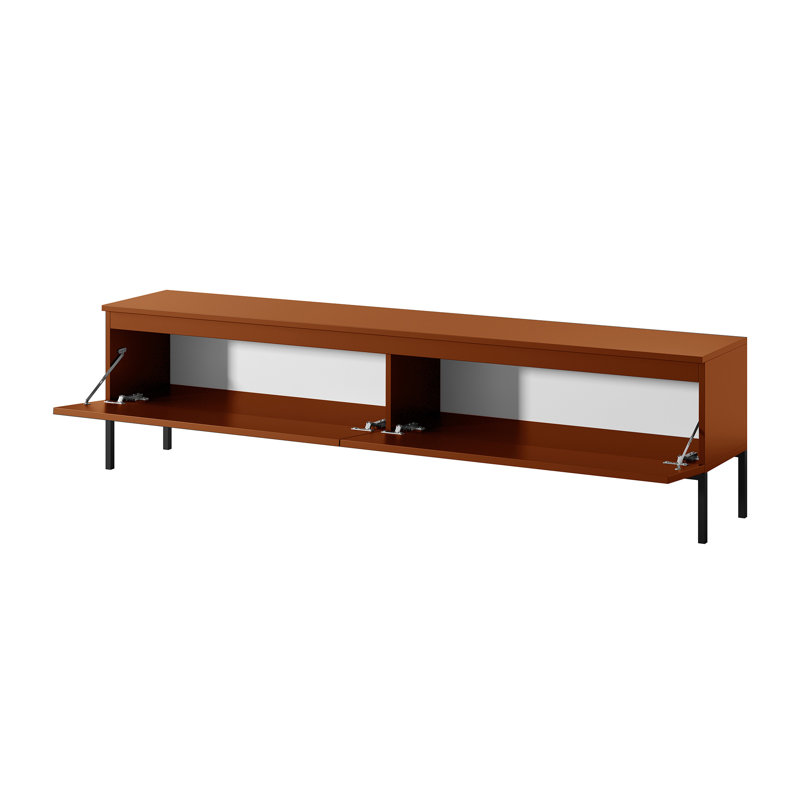 Auburntown Unfinished TV Stand for TVs up to 75", Brick Red