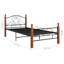 Rosalind Wheeler Bed Frame Black Metal-1334320953-1334320958