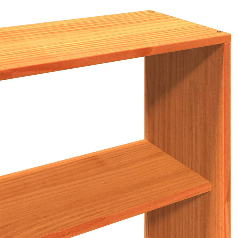 Midway Solid Wood Bed, Wax brown, 200cm x 200cm