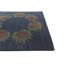 Tapis carré bleu marine Orlando