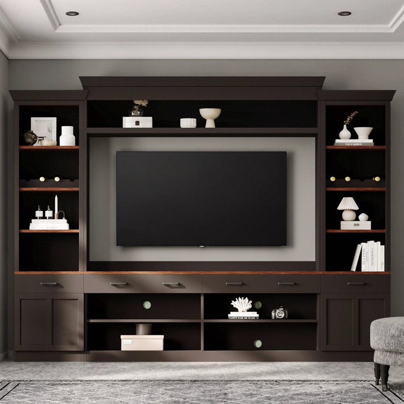 Meuble télé (non vendu, sous-ensemble de N721S000046B), Noir / brun