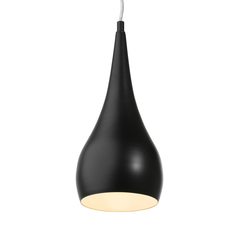 Debord 1 - Light Teardrop Kitchen Pendant, Black, 64cm H x 16cm W x 16cm D