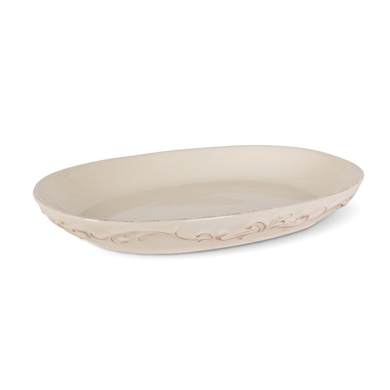 Acanthus Stoneware Oval Serving Platters