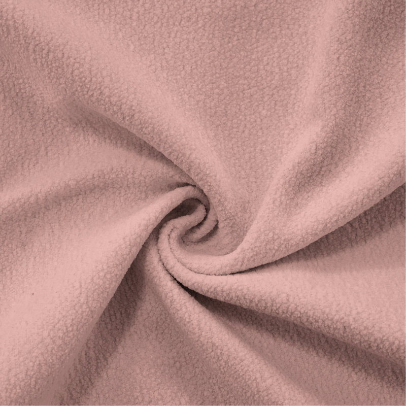 Chenille rose pour le salon: 2 places avec coussins d'apparence nuageuse, repose-pieds et coussins assortis