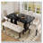Modern Tufted Linen Dining Bench-1479484823