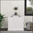 Katashia Wood Cabinet Laundry Hamper  white E1 MDF Laundry Sorter Cabinet  Two compartments with removable cloth bags