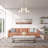 Amberle 9 - Light Glass and Steel Dimmable Chandelier