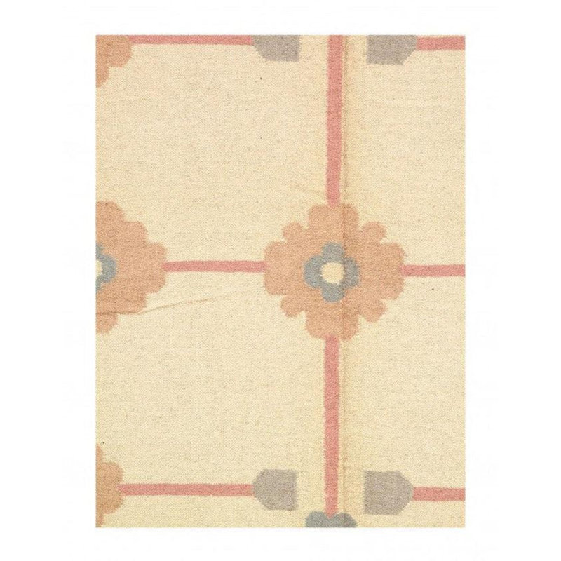 Tapis unique ivoire / beige / rose 9 pi x 12 pi Watasha