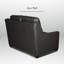 Causeuse inclinable électrique en cuir véritable Harpster-110447891