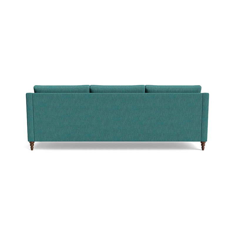 Vera Sofa (95"), Walnut Finish (Turned), Performance Weave - Spruce