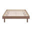 Base de lit plateforme flottante de conception moderne de couleur noyer-1274556265-1274556266