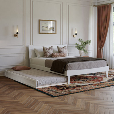 Phoenix Wood Platform Bed with Trundle