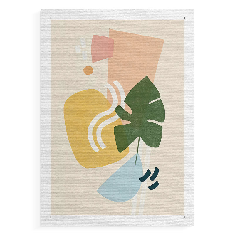 Memphis Symphony III - Impression sur toile seulement - NON-CADRE, H 48 po x l 32 po