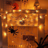 Spider Web Lights With Plush Gaint Spider