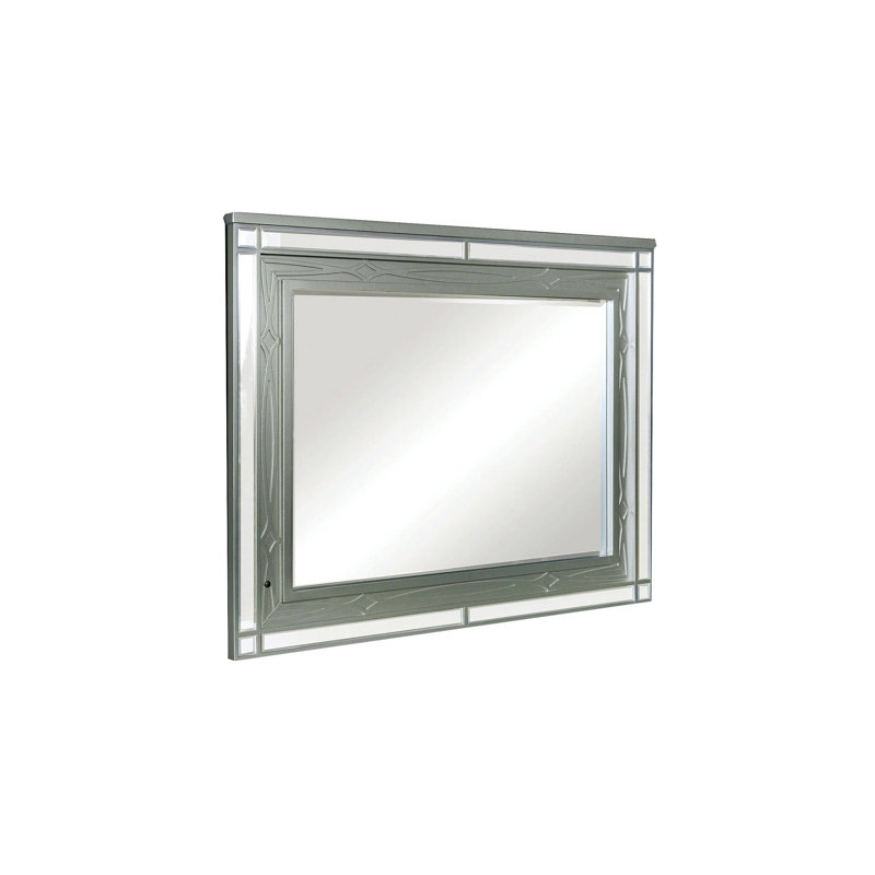 Miroir transitionnel l 49,4 po, argent