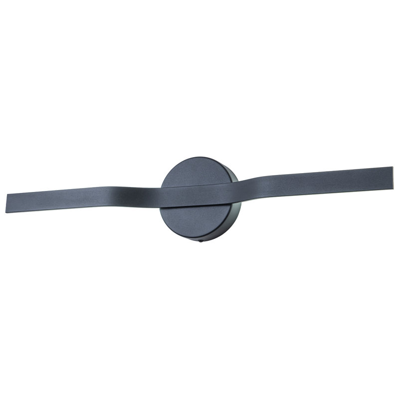 Applique murale 24 po à DEL linéaire moderne 24 po - Luminaire encastré en métal noir, 1050 lumens, blanc froid, à intensité variable, homologué ETL - Luminaire de couloir de chambre minimaliste