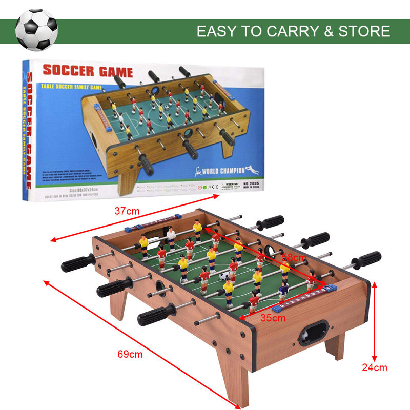 Matt Freeport Park 69cm L Height Adjustable Foosball Table with Telescopic Rods