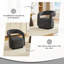 Chaises d'appoint pivotantes modernes, grand fauteuil demi-tonneau en chenille pour la maison