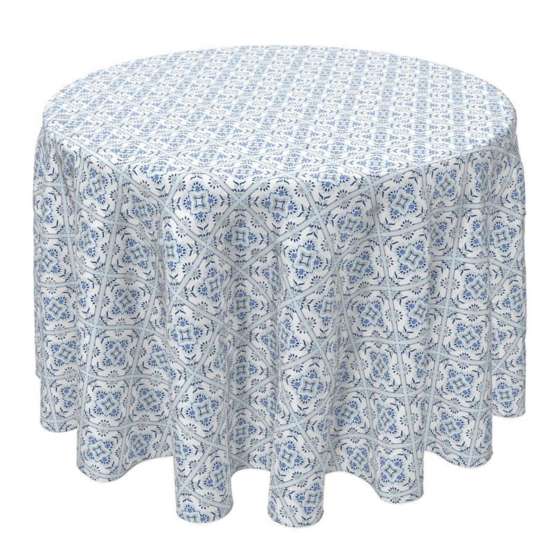 Round Cotton Twill Tablecloth