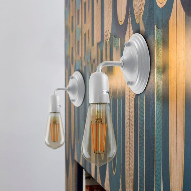 Annebeth Armed Sconce, White, No