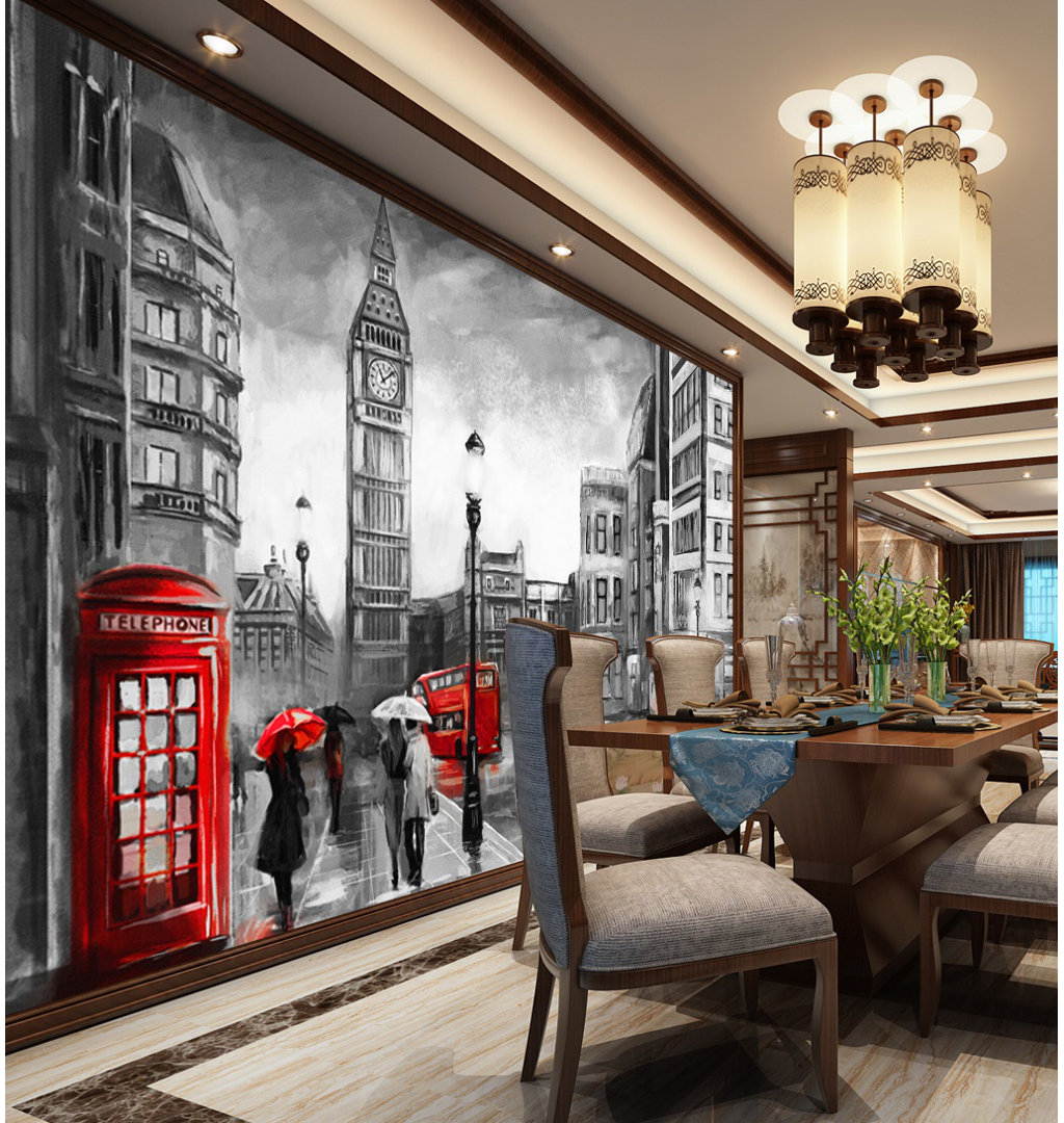 Peel & Stick Floral Wall Mural GK Wall Design 