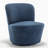 Berrier Boucle Swivel Barrel Chair-196968020