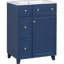 Armoire de salle de bain 24 po - style transitionnel, vaste espace de rangement bleu d'apparence sophistiquée, fonction pratique-134820971