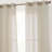 Pothos Faux Linen Semi Sheer Light Filtering Grommet Curtains Panels for Bedroom & Living Room, Pair-300674317-300674314