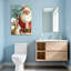 Christmas Santa Claus With Reindeer In Snowy Scene-1346862360