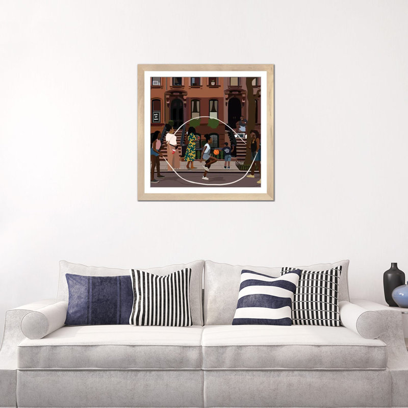 «Juneteenth» par Artpce, reproduction sur toile, Papier dans un cadre photo, H 24 po x l 24 po, Bois naturel