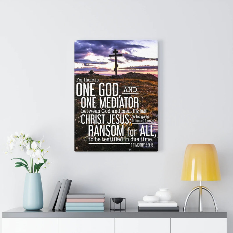 One God 1 - Wrapped Canvas Print, 61cm H x 46cm W