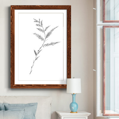 Croquis floral - reproduction de cadre photo sur papier
