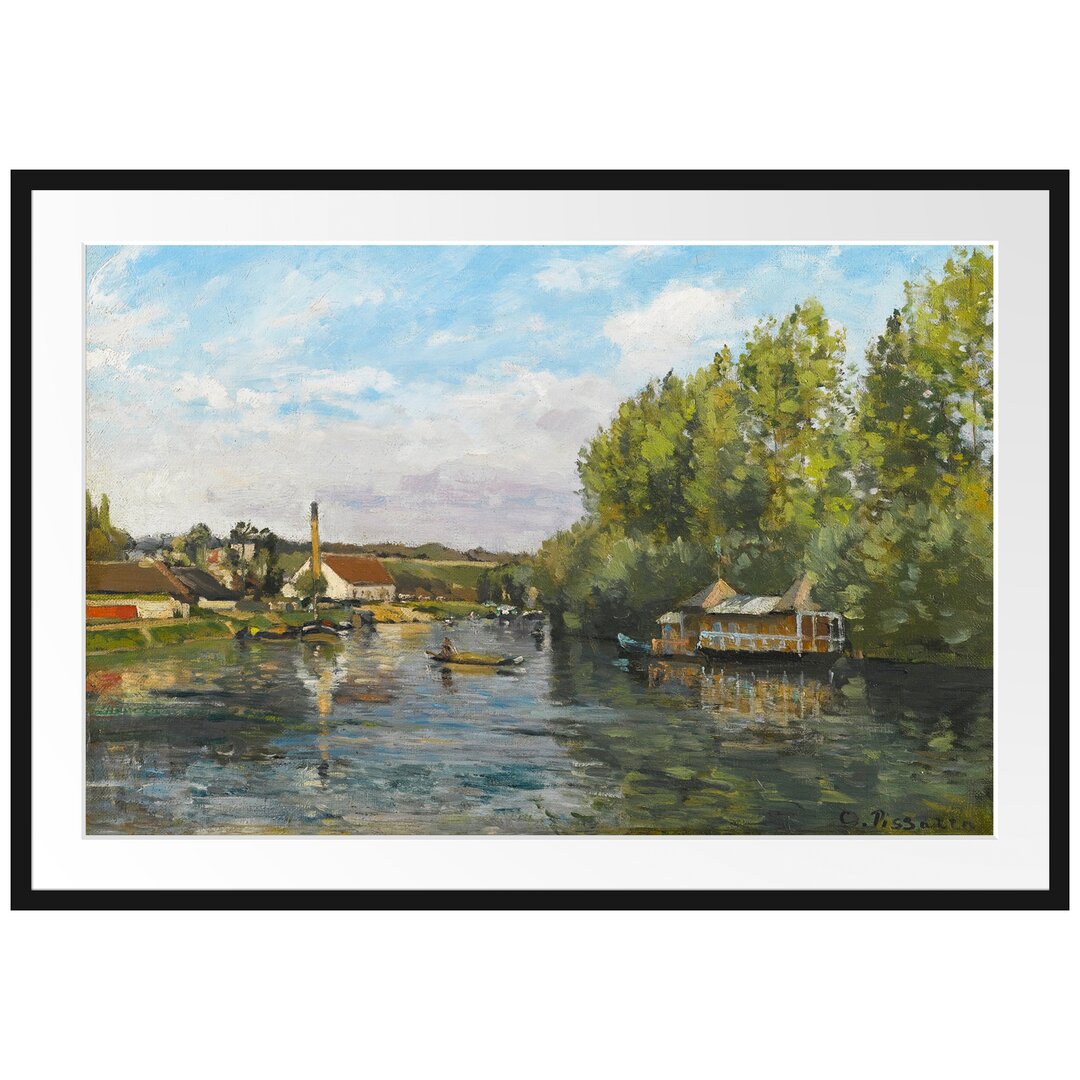 Gerahmter Kunstdruck La Seine À Port-Marly von Camille Pissarro